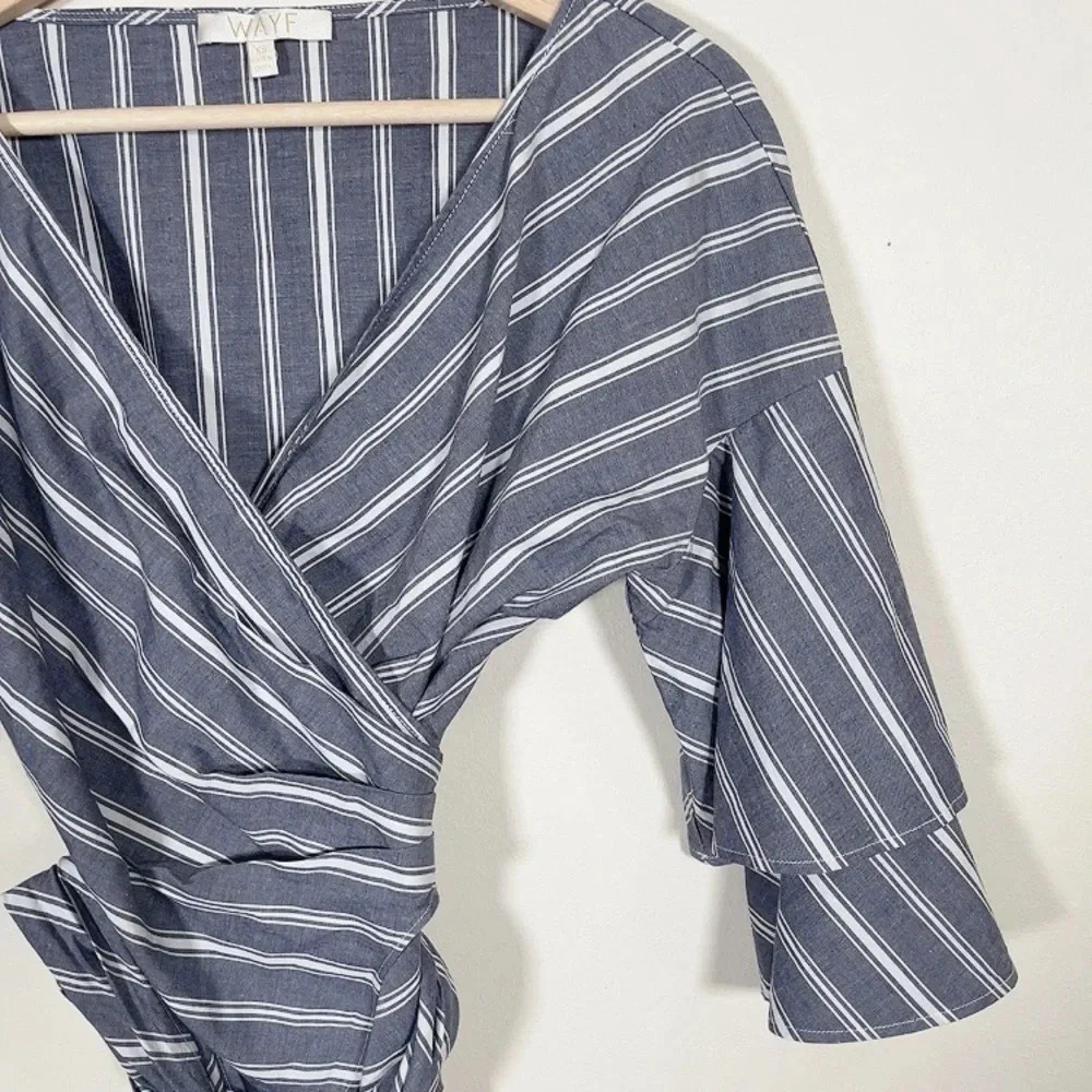 WAYF | STRIPED WRAP TOP - Picture 5 of 10